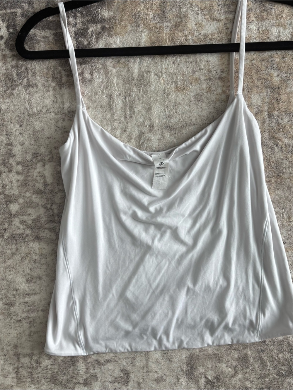 lululemon White Satin-Look Spaghetti Strap Camisole